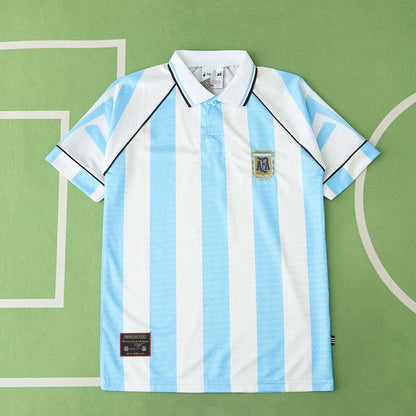 Argentinien 1996 Saison Heim Retro Trikot Fußballtrikot
