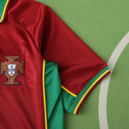 Portugal 1998 Season Home Red Retro Jersey Trikot Soccer Shirt