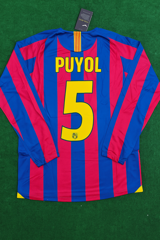 Carles Puyol Barcelona 2014 Retro Jersey