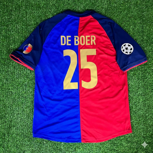 Frank de Boer – Maillot rétro du FC Barcelone 1998/1999 – | Trikot | Maillot de football