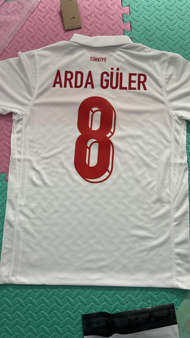 Arda Guler 2024 UEFA Turkey  Home Formasi Football Jersey Maillot Trikot Maglia