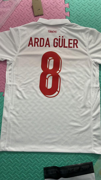 Arda Guler 2024 UEFA Turkey  Home Formasi Football Jersey Maillot Trikot Maglia