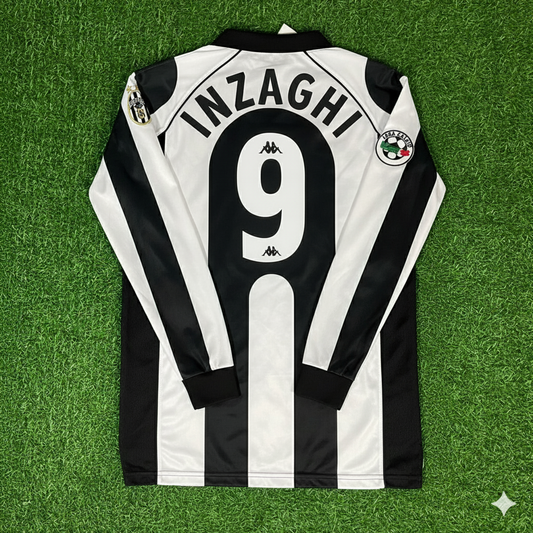 Filippo Inzaghi 9 - Juventus Local 1997/1998 Equipación Retro Camiseta Maillot Trikot Fútbol