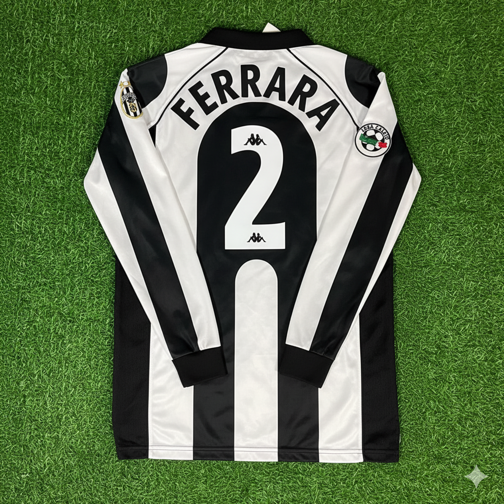 Ciro Ferrara 2 - Juventus Local 1997/1998 Camiseta Retro Maillot Trikot de Fútbol