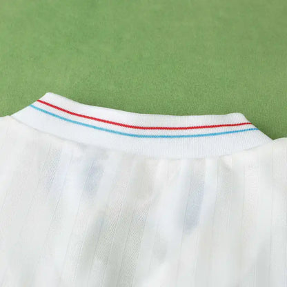 Olympique De Marseille 1990 Season Home White Retro Jersey Trikot Soccer Shirt