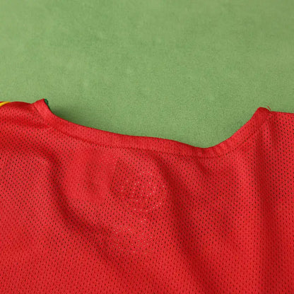 Portugal 2004 Season Home Red Retro Jersey Trikot Soccer Shirt