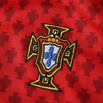 Portugal 2004 Season Home Red Retro Jersey Trikot Soccer Shirt