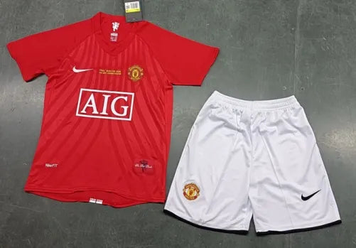Manchester United 2009 Moskau Finale Kinder Trikot Heim