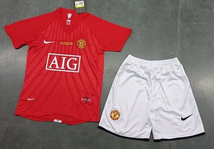 Manchester United 2009 Moskau Finale Kinder Trikot Heim