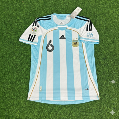 Gabriel Heinze Argentinien WM 2006 Retro Fußballtrikot