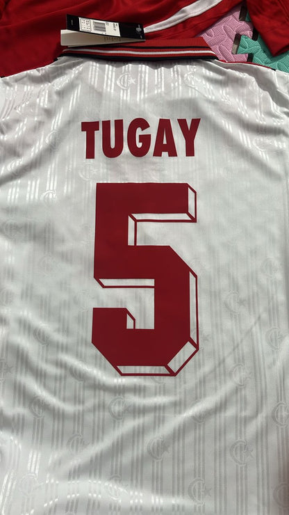 Türkiye Turkey Retro Beyaz Özel Forma Football Jersey Maglia Trikot Maillot