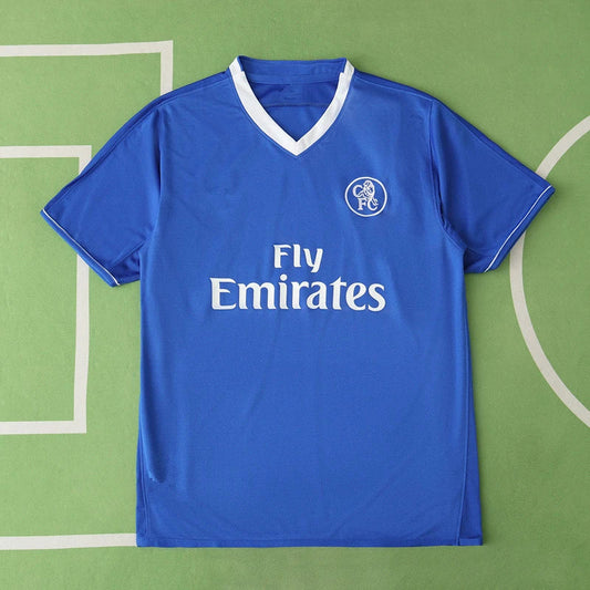 Chelsea F.C. 03/05 Season Home Navy Blue Retro Jersey Trikot Soccer Shirt