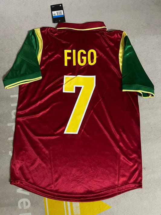 Luis Figo #7 Portugal 1998 WM Retro Trikot