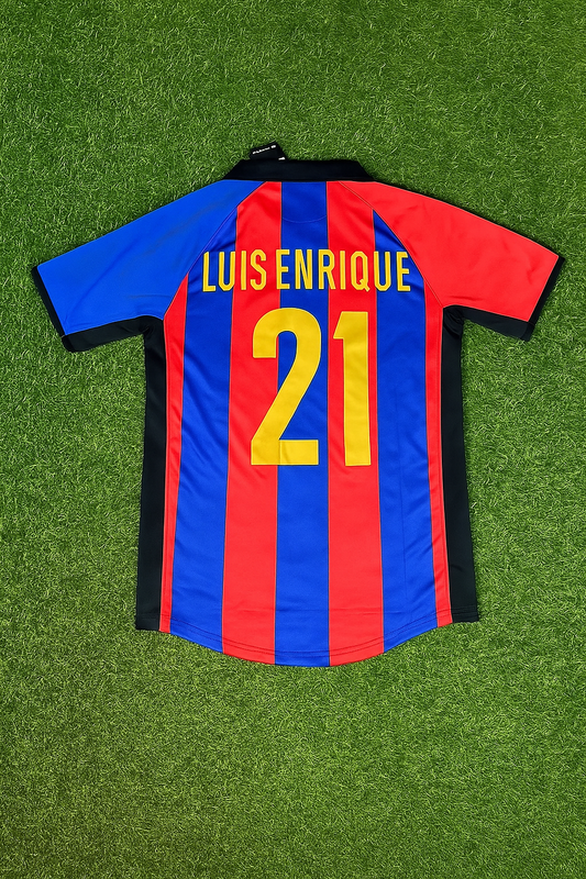 Luis Enrique 21 – Maillot Rétro Domicile du FC Barcelone 2001/2002