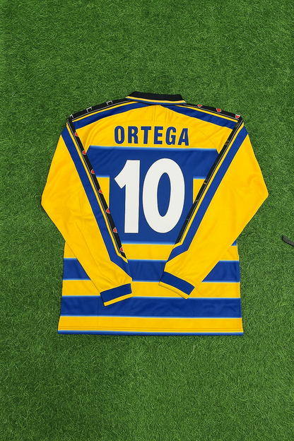 Ariel Ortega Parma 1999/2000 Retro Long Sleeve Football Jersey Kit