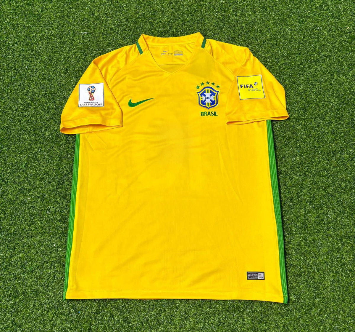 Dani Alves #2 Brasilien 2018 WM Heimtrikot