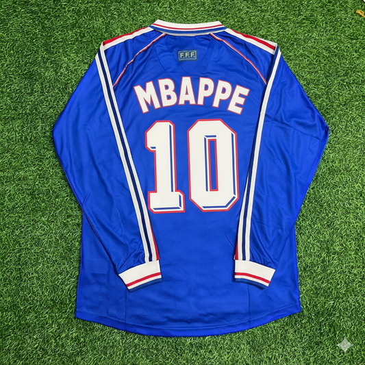 France Special Long Sleeve Retro Football Jersey – Kylian Mbappe