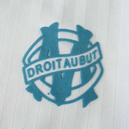 Olympique De Marseille 1990 Season Home White Retro Jersey Trikot Soccer Shirt