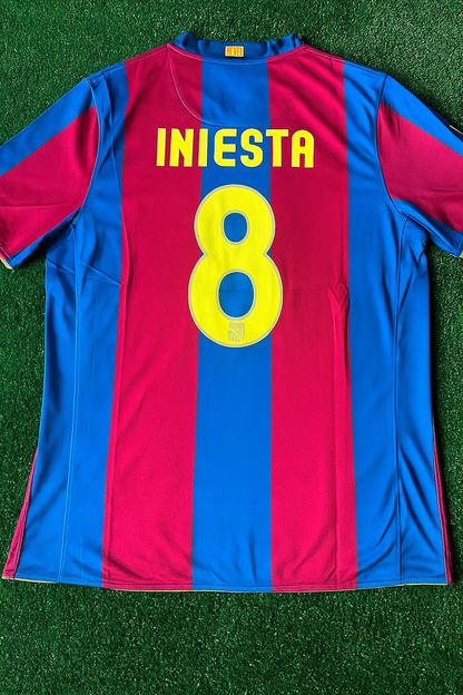 Maillot Rétro Barcelone 2007/08 – Andres Iniesta
