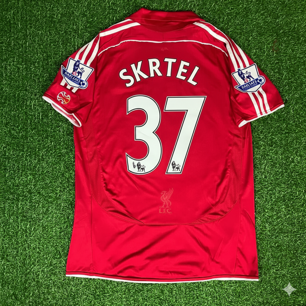 Maillot de Premier League Liverpool 2007/08 – Martin Skrtel
