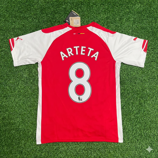 Mikel Arteta Arsenal 2014/2015 Heim-Fußballtrikot-Set