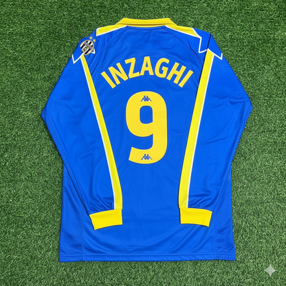 Filippo Inzaghi Juventus 1997–1998 Long Sleeve Retro Football Jersey Kit