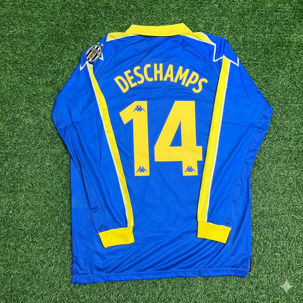 Didier Deschamps Juventus 1997–1998 Ensemble maillot de football rétro à manches longues