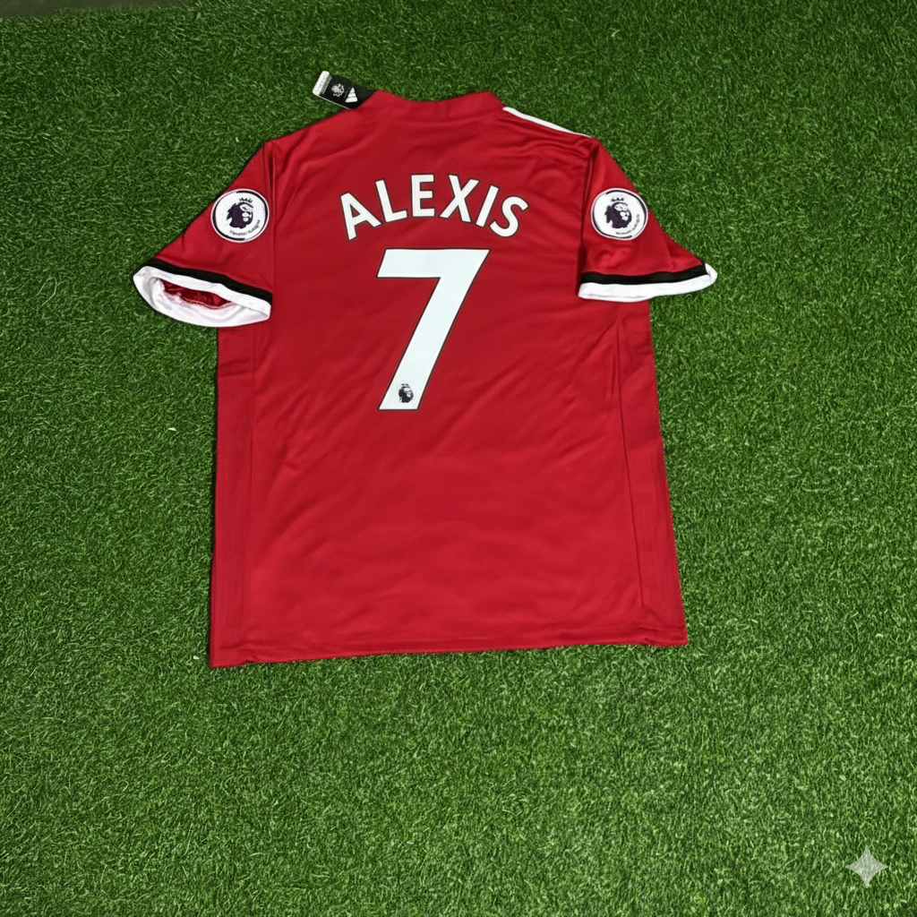 Manchester United 2017/18 Red Retro Football Jersey – Alexis Sanchez