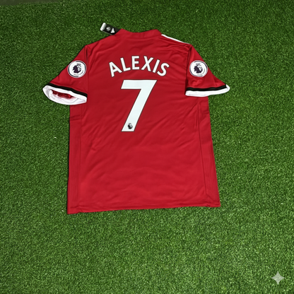 Manchester United 2017/18 Red Retro Football Jersey – Alexis Sanchez