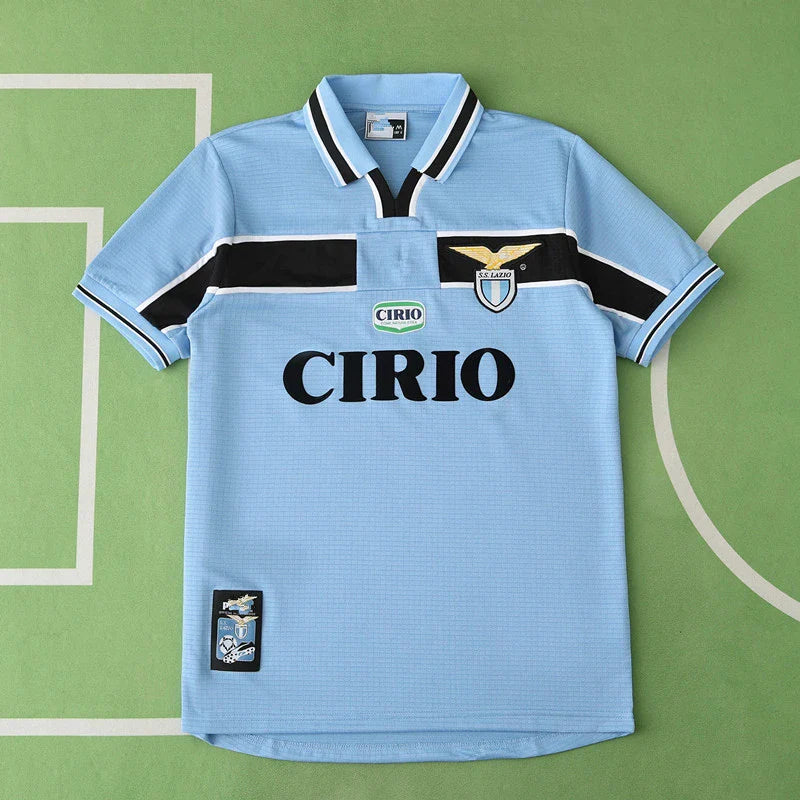 S.S. Lazio 98/99 Saison Heimtrikot Blau Retro Trikot Fußballtrikot