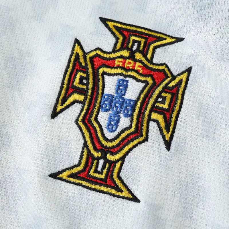 Portugal 2004 Season Away White Retro Jersey Trikot Soccer Shirt