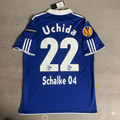 Atsuto Uchida Schalke 04 2011 2012 Retro UEFA Patch Fußballtrikot