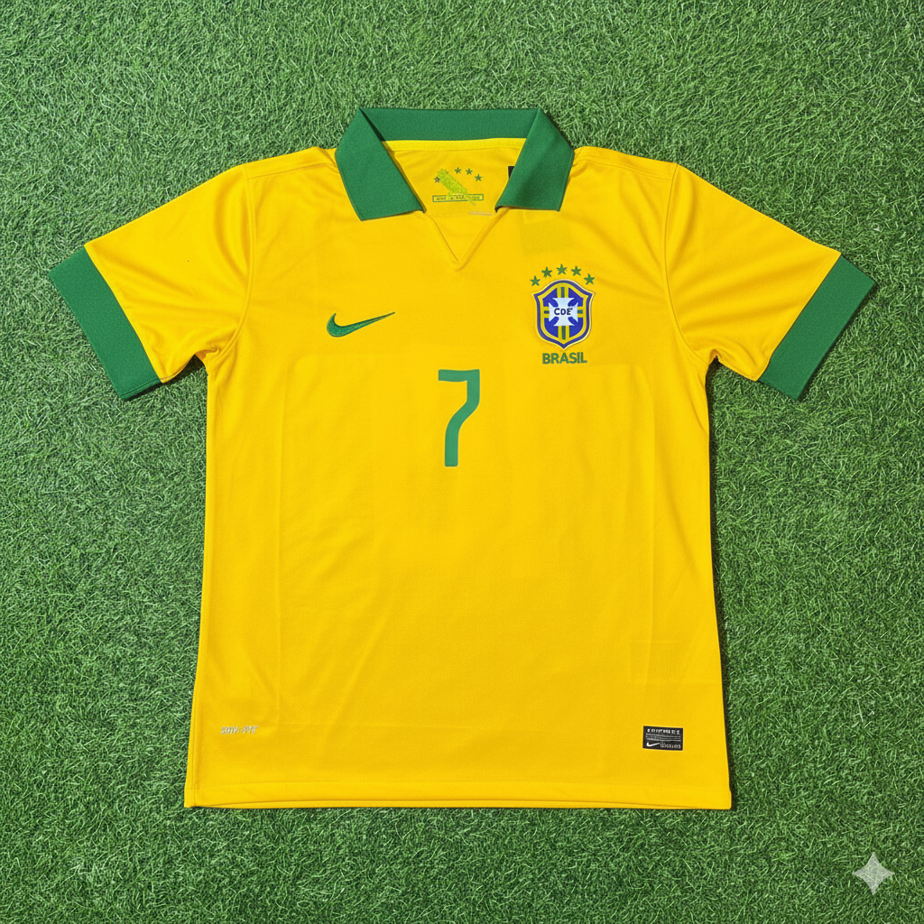 Vinicius Junior Brazil Retro Football Jersey Kit