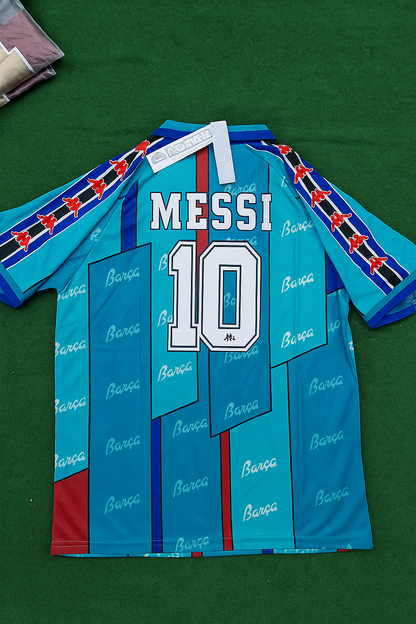 Maillot de football rétro Lionel Messi Barcelone 1996 1997
