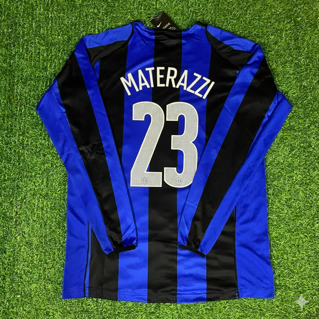 Maillot de football rétro Marco Materazzi Inter Milan 2004-05