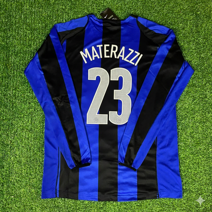 Maillot de football rétro Marco Materazzi Inter Milan 2004-05
