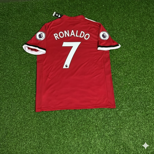 Maillot de football rétro rouge Manchester United – Cristiano Ronaldo