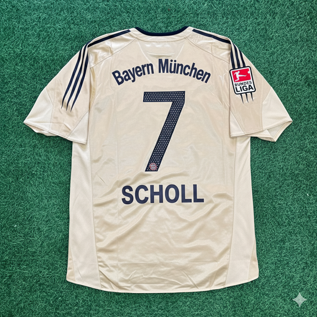 Bayern Munich 2004/05 Golden Set Retro Football Jersey – Mehmet Scholl