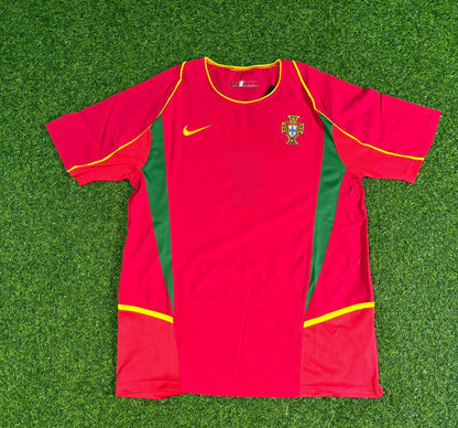 Abel Xavier #3 Portugal 2002 Retro Home Red Football Jersey