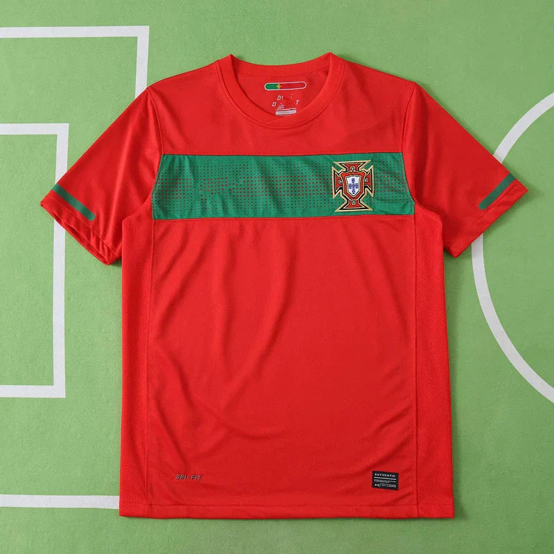 Portugal 2010 Season Home Red Retro Jersey Trikot Soccer Shirt