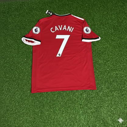 Manchester United Rotes Retro-Fußballtrikot 2017/18 – Edinson Cavani
