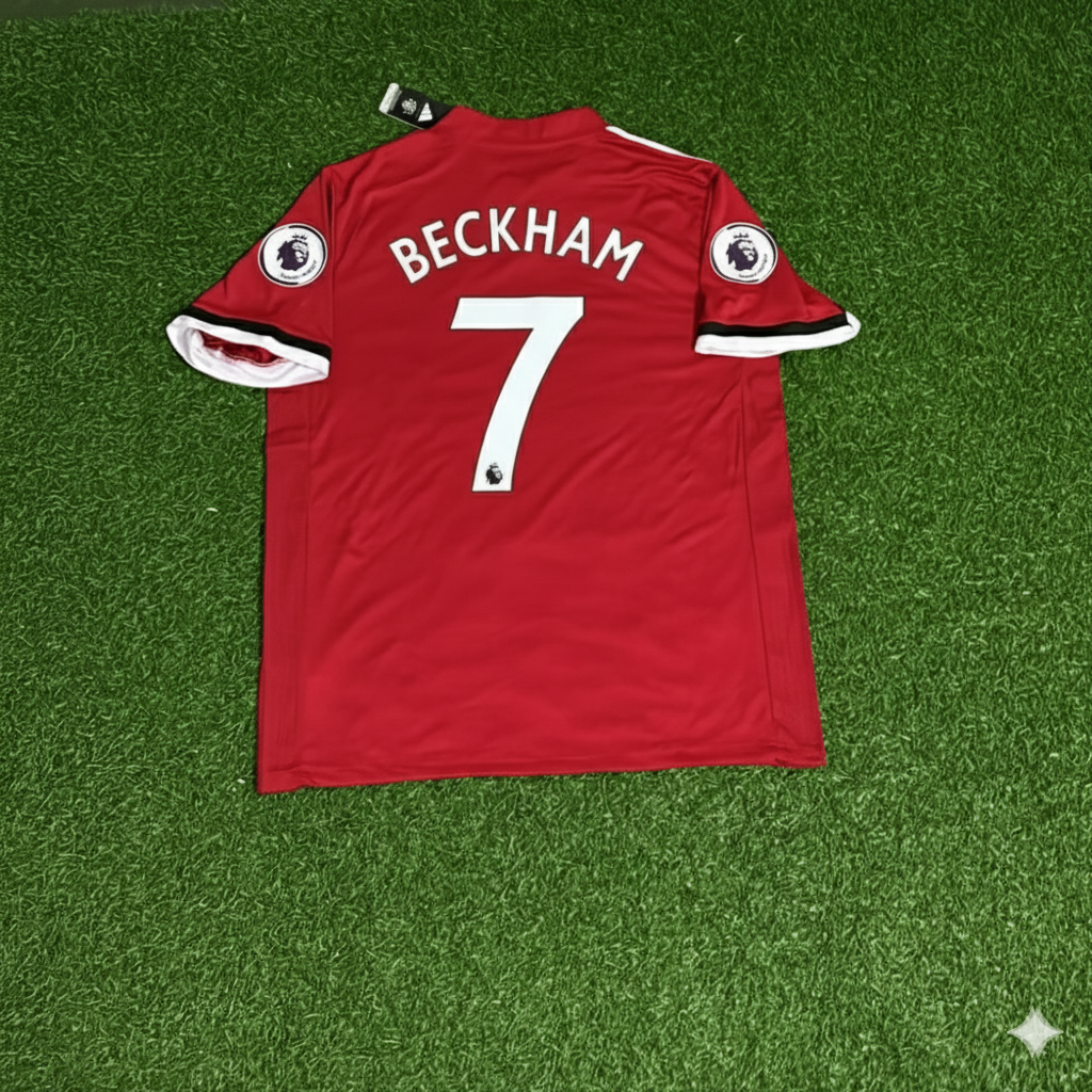 Manchester United Red Retro Football Jersey – David Beckham