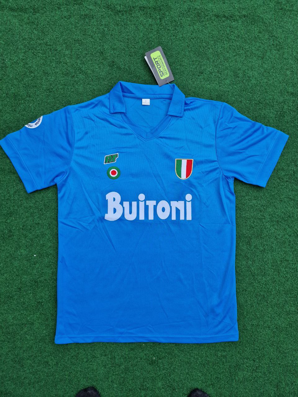 Napoli Diego Armando Maradona #10 Vintage Football Maillot Maglia Jersey Trikot Soccer Shirt