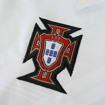 Portugal 1992 Season Away White Retro Jersey Trikot Soccer Shirt
