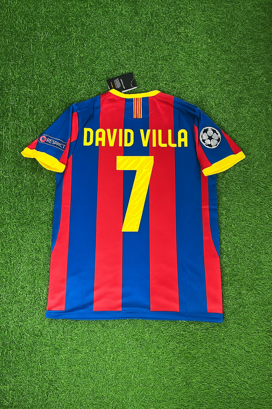 David Villa Barcelone 2011 Finale de Londres Maillot de Football