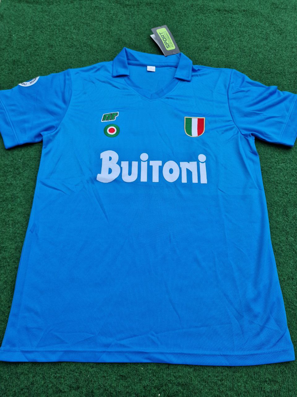 Napoli Diego Armando Maradona #10 Vintage Football Maillot Maglia Jersey Trikot Soccer Shirt