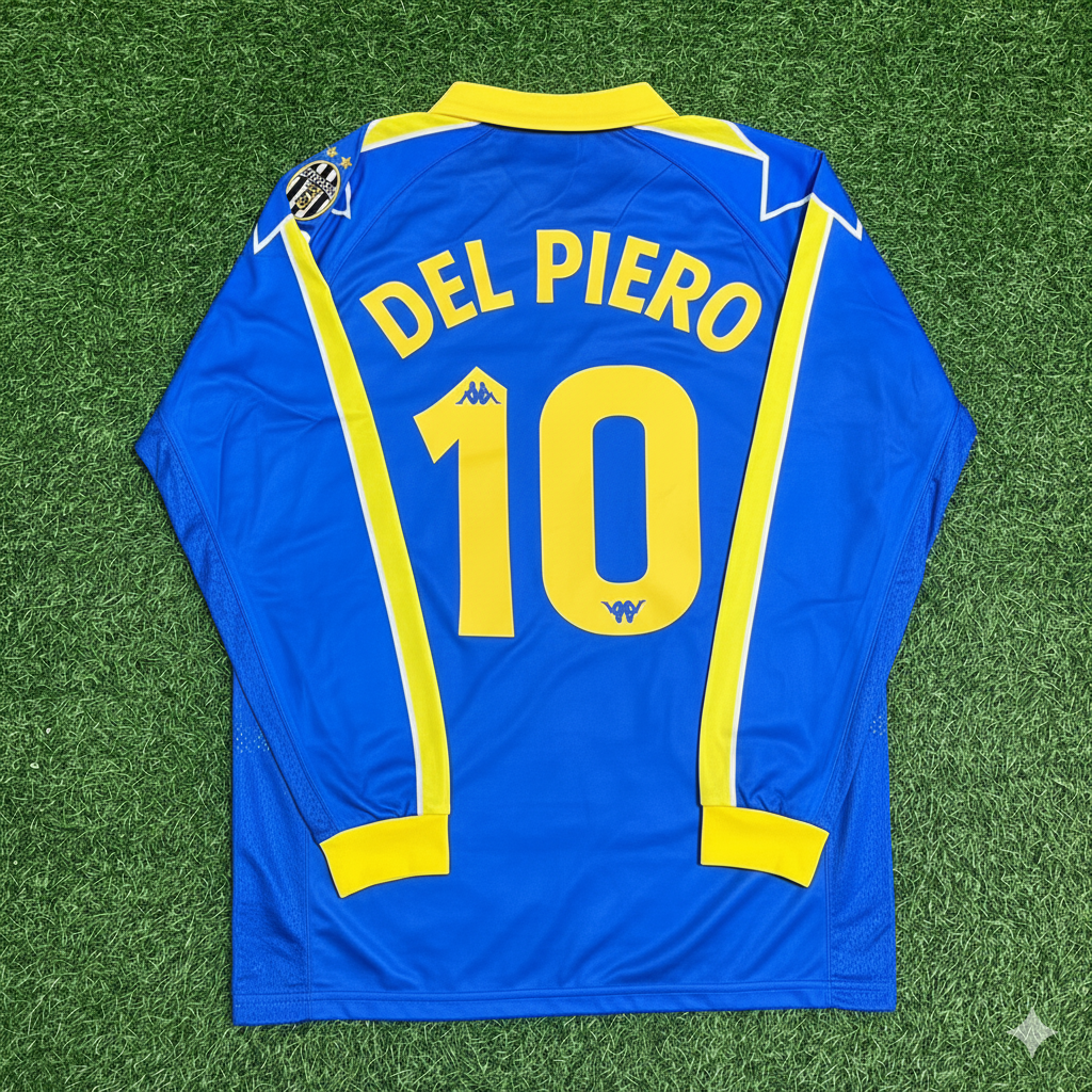 Maillot de football rétro à manches longues Alessandro Del Piero Juventus 1997–1998