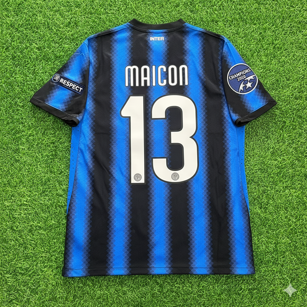 Maicon - Inter 2010 2011 Jersey Soccer Trikot Maillot Maglia Soccer Shirt