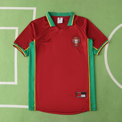 Portugal 1998 Season Home Red Retro Jersey Trikot Soccer Shirt