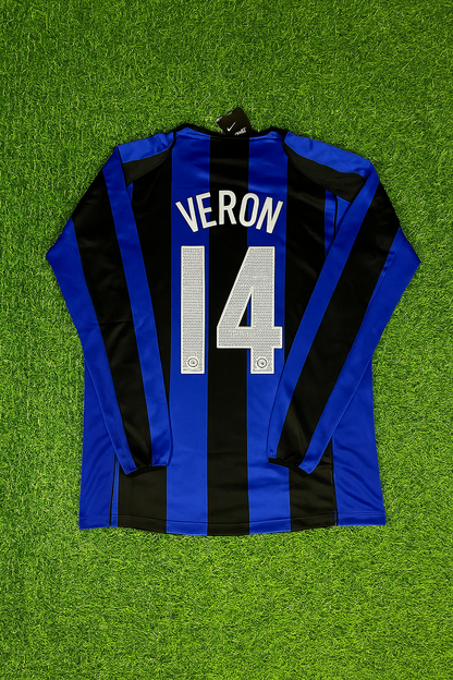 Juan Sebastian Veron Inter Mailand 2004-05 Retro Fußballtrikot Set